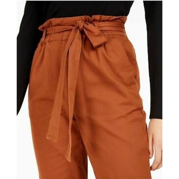 Becca Tilley x Bar III Paperbag Waist Cotton Pants - Picture 5 of 10